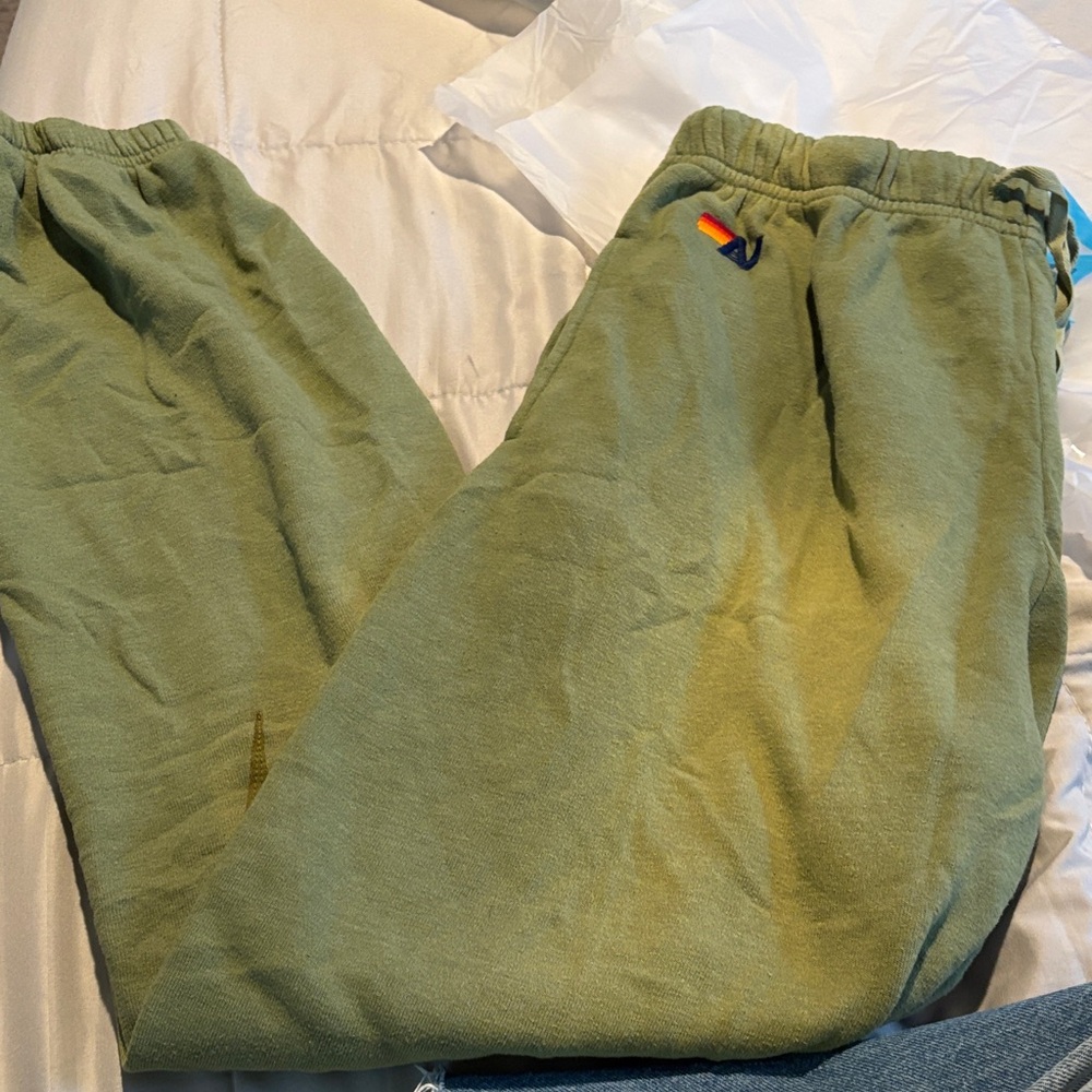 Aviator Nation Green Sweatpants